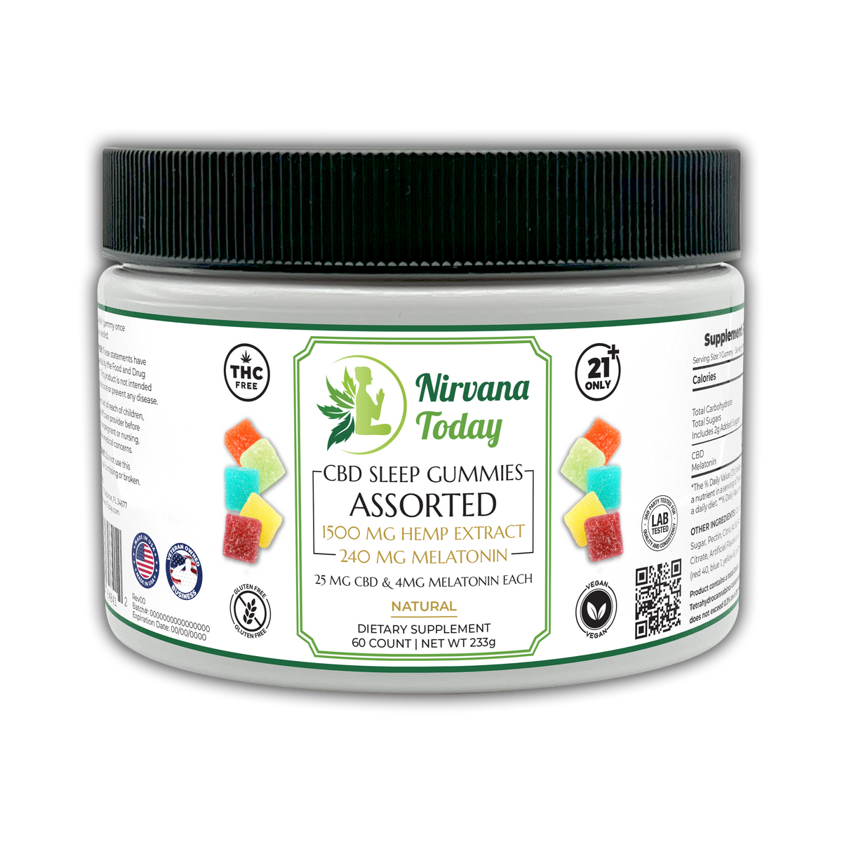 CBD + Melatonin Sleep Gummies  THC Free